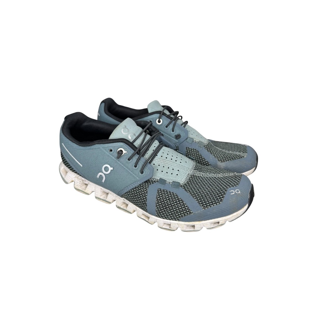 On Cloud Running Tide Magnet Blue Grey Mesh Low Top Sneakers Womens 9